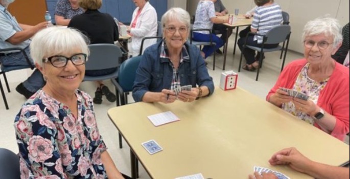 Image ladies playing cards