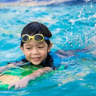 Child Using Flutter Board