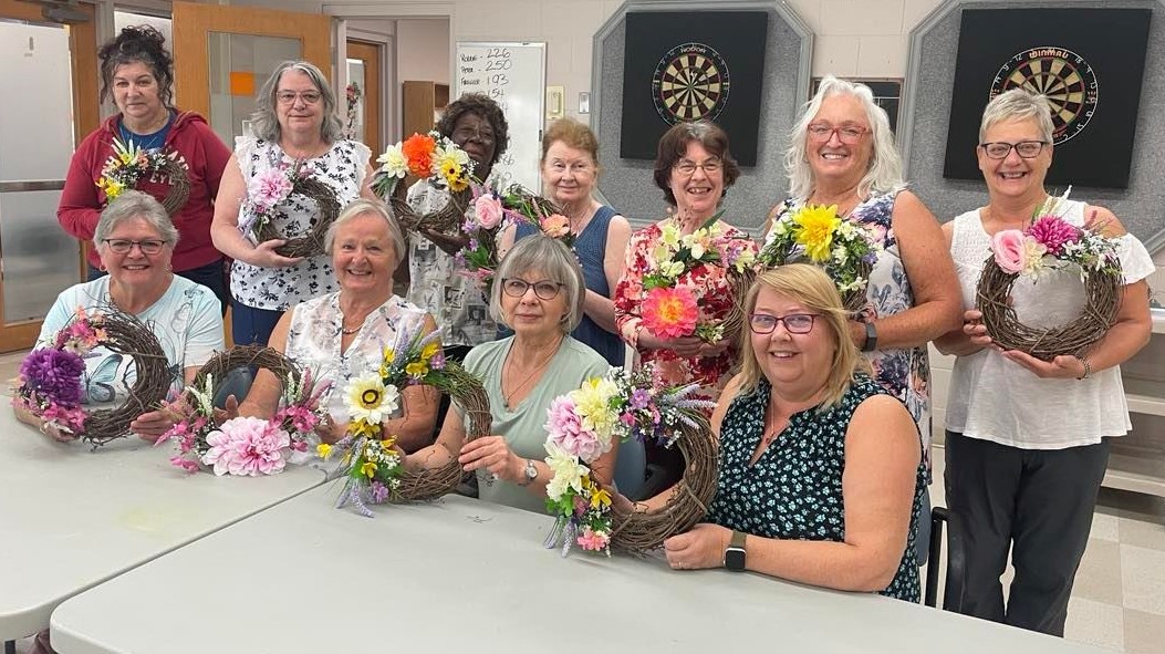Group of ladies at crafting social